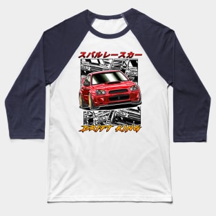 JDM Drift King Subie Impreza WRX STi Blobeye Baseball T-Shirt